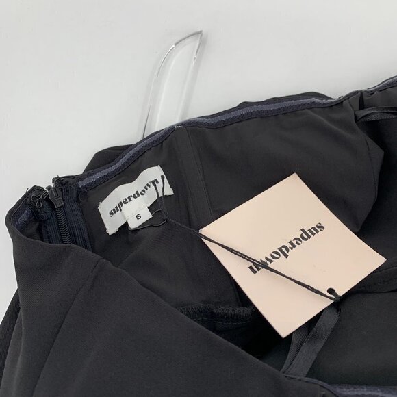 Superdown Naomi Jumpsuit black strapless MISSING BELT new Small S - Picture 5 of 5